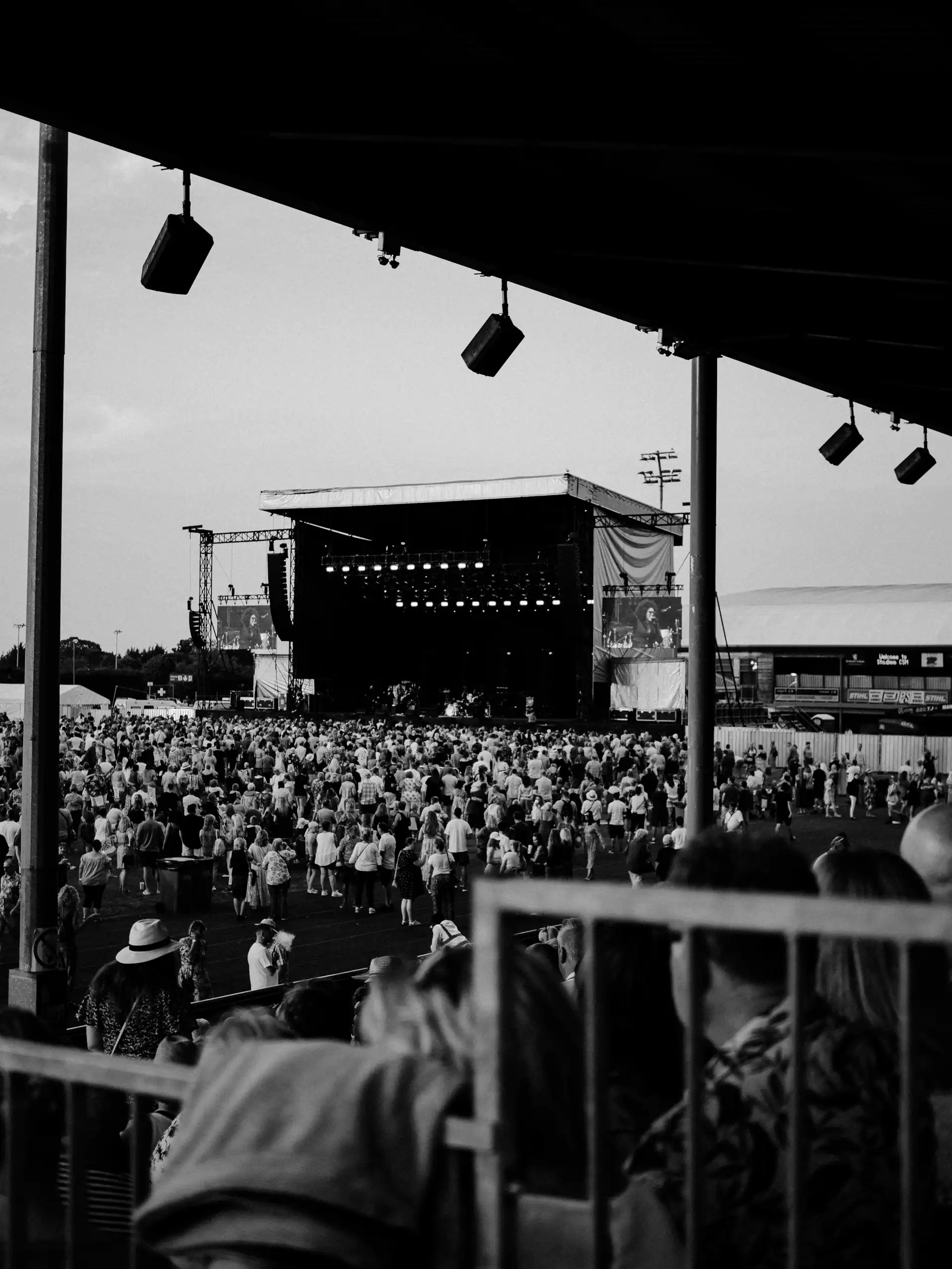 Music festival crowd - community gathering for live music